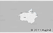 Gray 3D Map of Dropo, single color outside