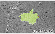 Physical 3D Map of Dropo, darken, desaturated