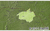 Physical 3D Map of Dropo, darken