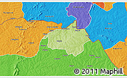 Physical 3D Map of Dropo, political outside