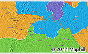 Political 3D Map of Dropo