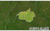 Satellite 3D Map of Dropo, darken