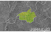 Satellite 3D Map of Dropo, desaturated