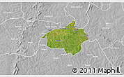 Satellite 3D Map of Dropo, lighten, desaturated