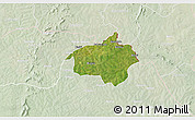 Satellite 3D Map of Dropo, lighten
