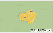 Savanna Style 3D Map of Dropo, single color outside