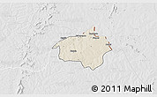 Shaded Relief 3D Map of Dropo, lighten, desaturated
