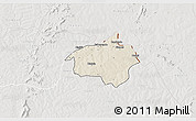 Shaded Relief 3D Map of Dropo, lighten, semi-desaturated
