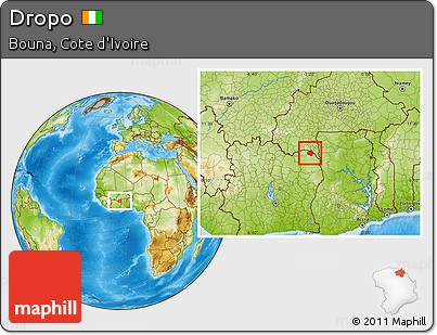Physical Location Map of Dropo