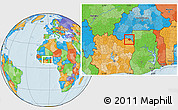Political Location Map of Dropo