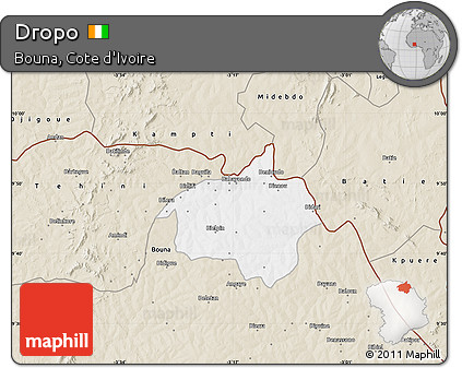Classic Style Map of Dropo