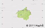 Physical Map of Dropo, cropped outside