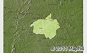 Physical Map of Dropo, darken