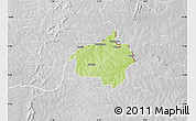 Physical Map of Dropo, lighten, desaturated