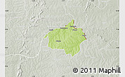 Physical Map of Dropo, lighten, semi-desaturated