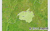 Physical Map of Dropo, satellite outside
