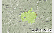 Physical Map of Dropo, semi-desaturated