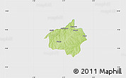 Physical Map of Dropo, single color outside