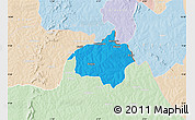 Political Map of Dropo, lighten
