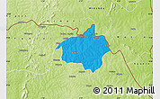Political Map of Dropo, physical outside