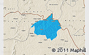 Political Map of Dropo, shaded relief outside