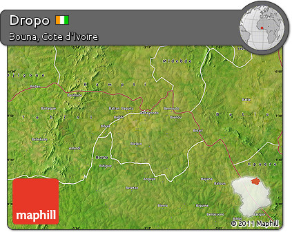 Satellite Map of Dropo