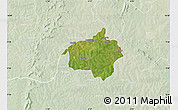 Satellite Map of Dropo, lighten