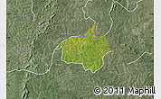 Satellite Map of Dropo, semi-desaturated