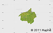 Satellite Map of Dropo, single color outside