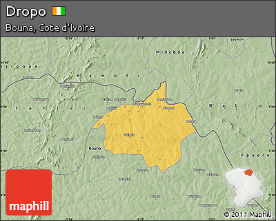 Savanna Style Map of Dropo