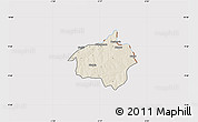 Shaded Relief Map of Dropo, cropped outside