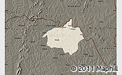 Shaded Relief Map of Dropo, darken