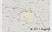 Shaded Relief Map of Dropo, semi-desaturated