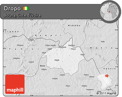 Silver Style Map of Dropo