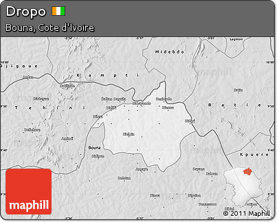 Silver Style Map of Dropo