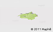 Physical Panoramic Map of Dropo, cropped outside