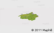 Satellite Panoramic Map of Dropo, cropped outside