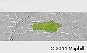 Satellite Panoramic Map of Dropo, lighten, desaturated
