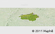 Satellite Panoramic Map of Dropo, lighten