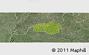 Satellite Panoramic Map of Dropo, semi-desaturated