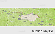 Shaded Relief Panoramic Map of Dropo, physical outside