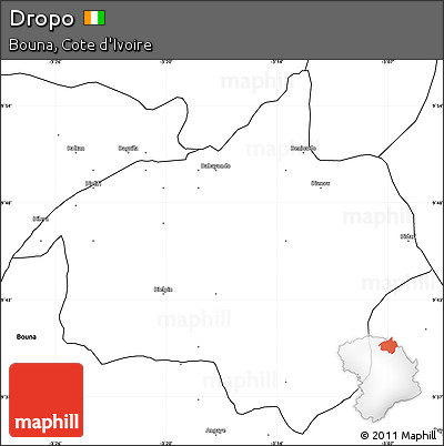 Blank Simple Map of Dropo