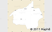 Classic Style Simple Map of Dropo, single color outside