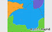 Political Simple Map of Dropo