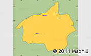 Savanna Style Simple Map of Dropo, cropped outside