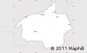 Silver Style Simple Map of Dropo, cropped outside