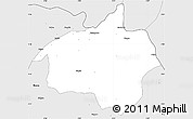 Silver Style Simple Map of Dropo