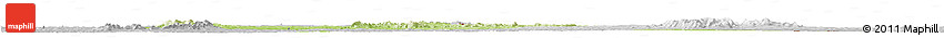Physical Horizon Map of Bouna, lighten, desaturated