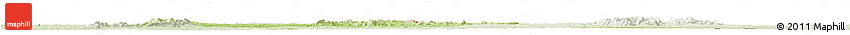 Physical Horizon Map of Bouna, lighten