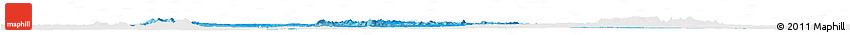 Political Shades Horizon Map of Bouna, single color outside